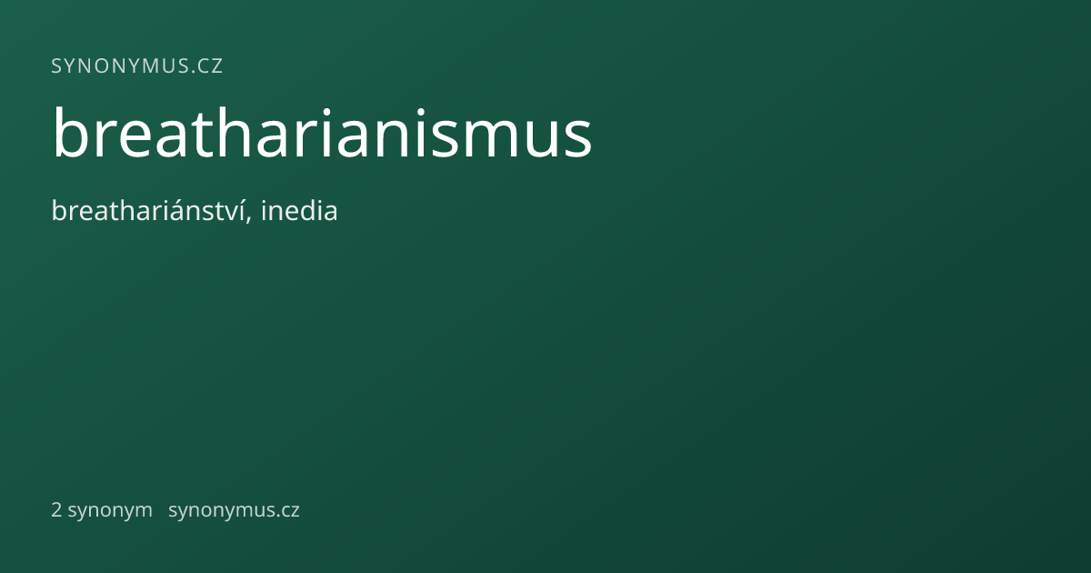 Náhled odkazu: breatharianismus