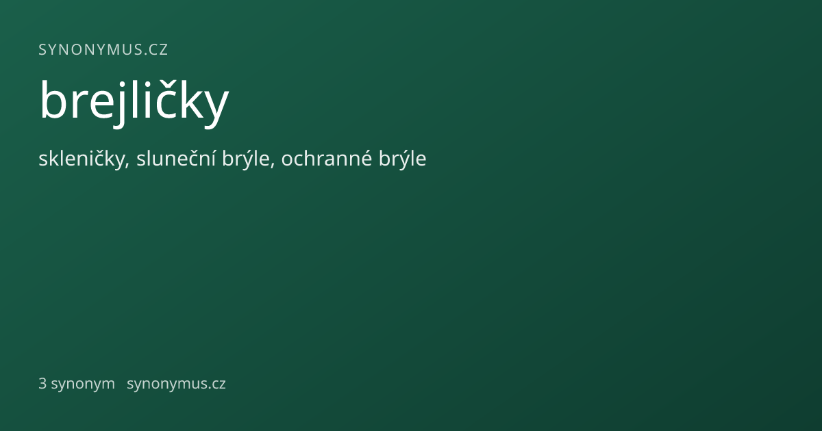Náhled odkazu: brejličky