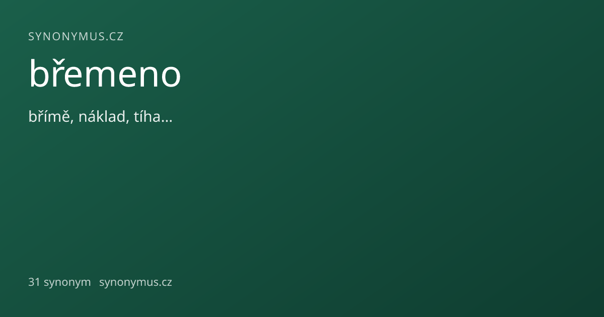 Náhled odkazu: břemeno