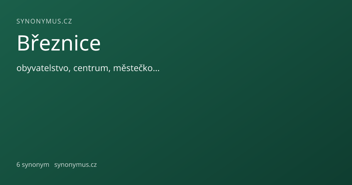Náhled odkazu: Březnice