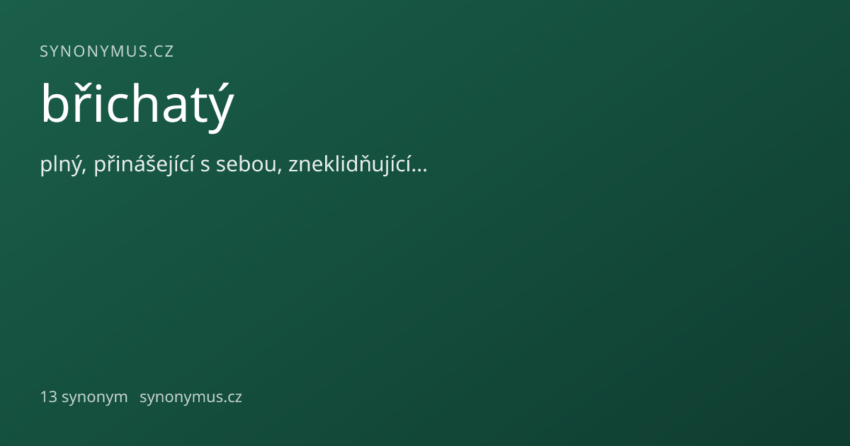 Náhled odkazu: břichatý