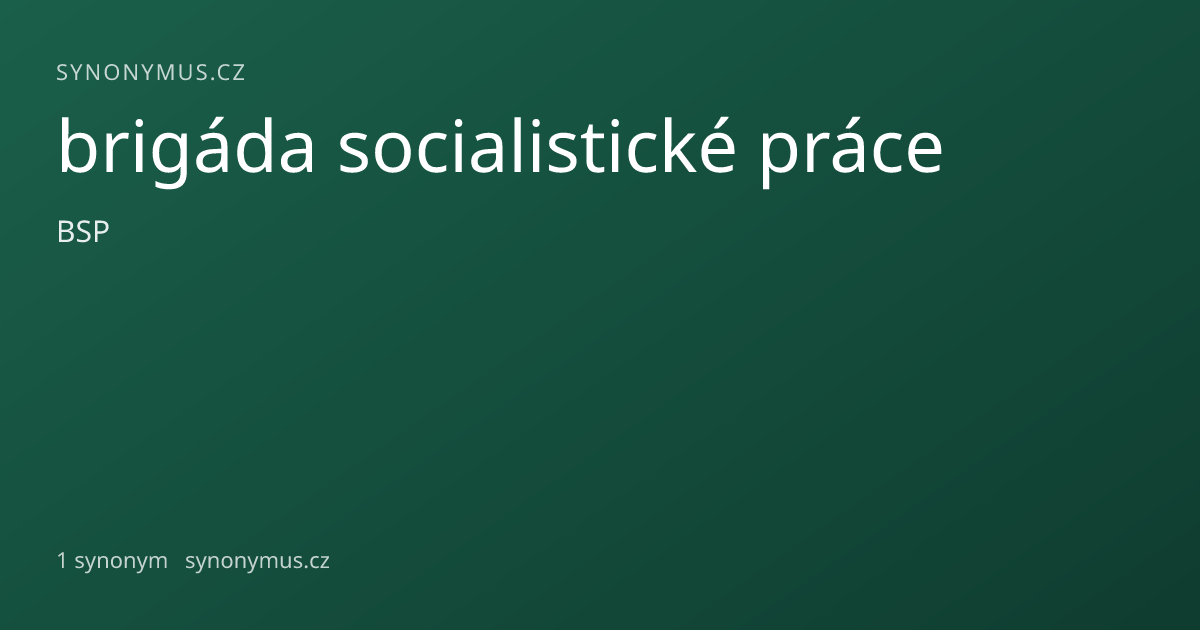 Náhled odkazu: brigáda socialistické práce