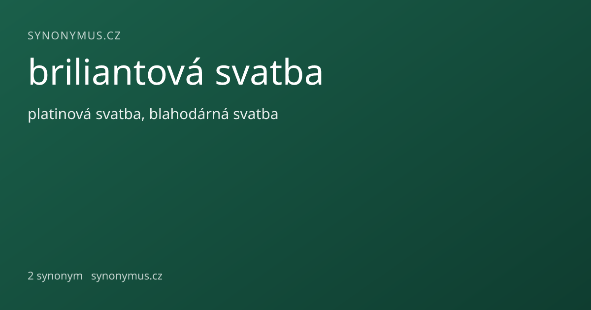 Náhled odkazu: briliantová svatba