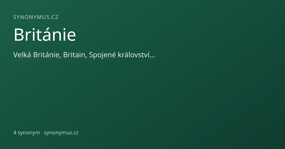 Náhled odkazu: Británie