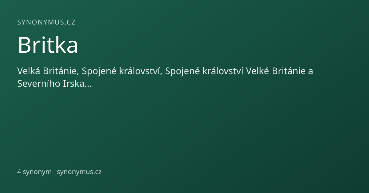 Náhled odkazu: Britka