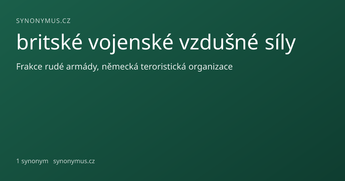 Náhled odkazu: britské vojenské vzdušné síly