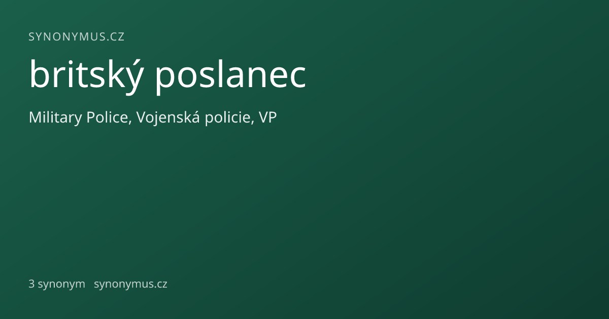 Náhled odkazu: britský poslanec