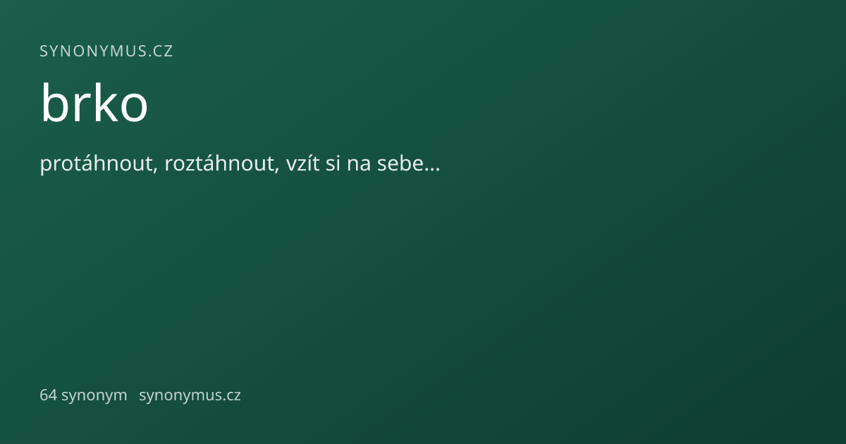 Náhled odkazu: brko
