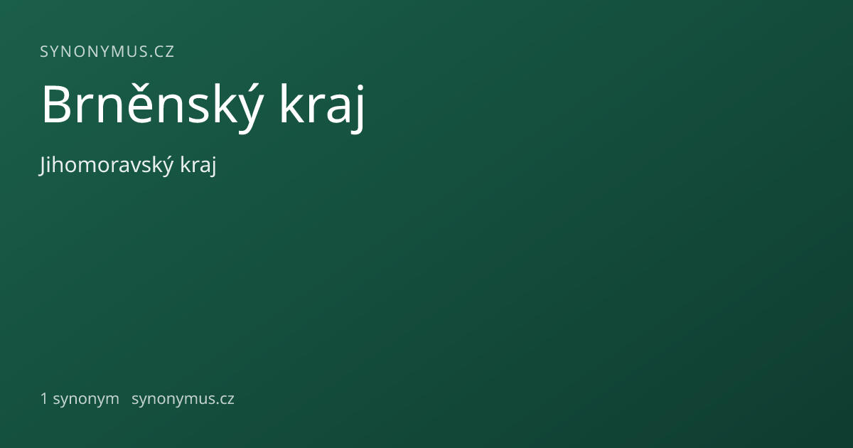 Náhled odkazu: Brněnský kraj