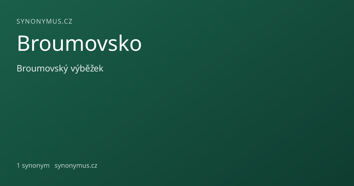 Náhled odkazu: Broumovsko