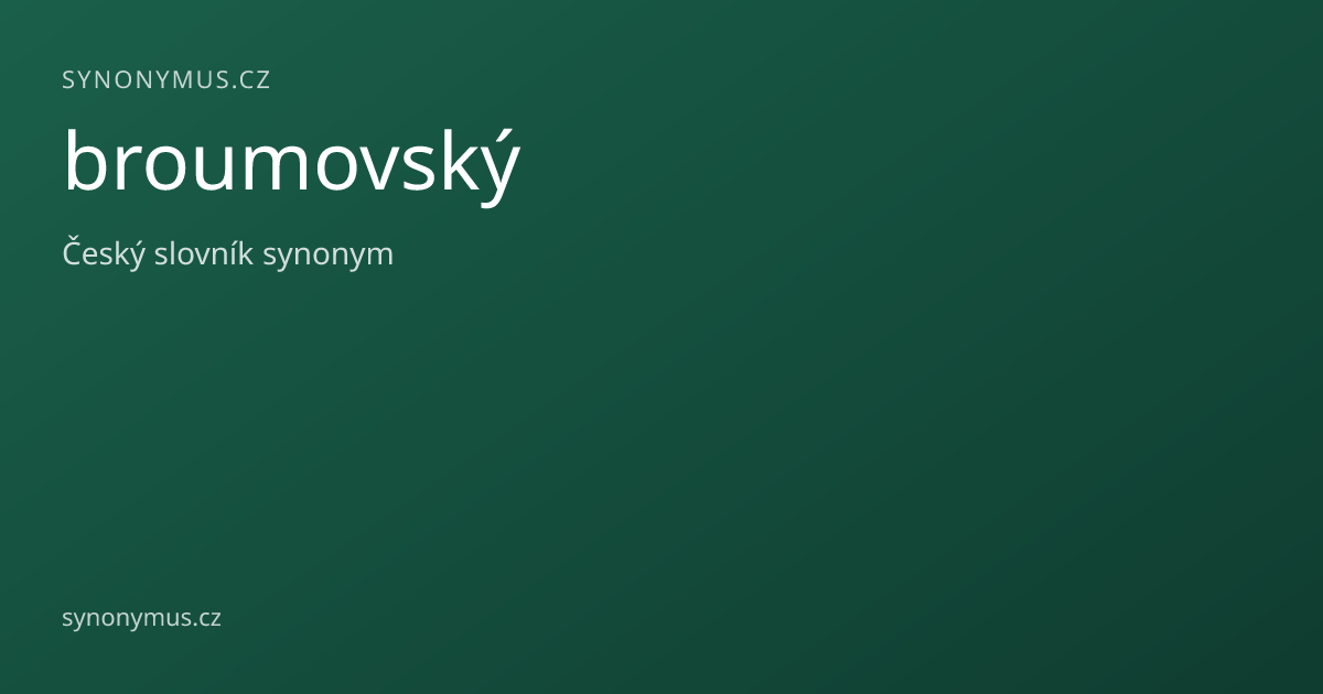 Náhled odkazu: broumovský