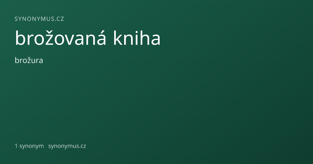 Náhled odkazu: brožovaná kniha