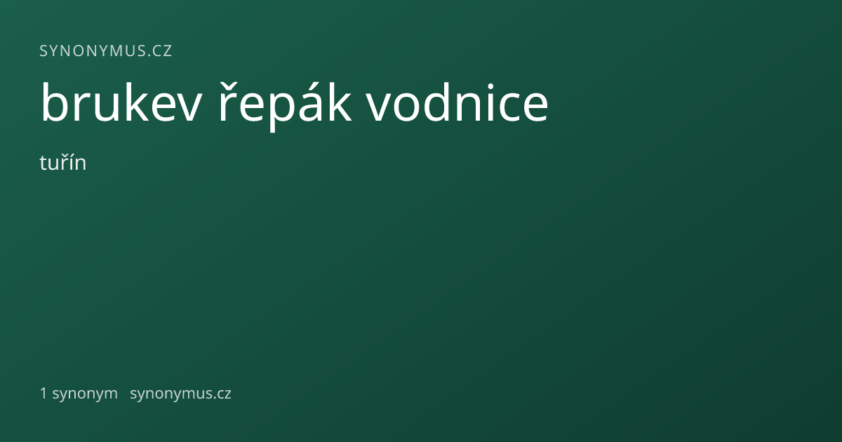 Náhled odkazu: brukev řepák vodnice