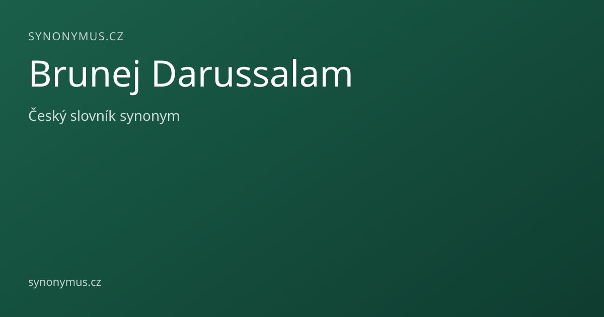 Náhled odkazu: Brunej Darussalam