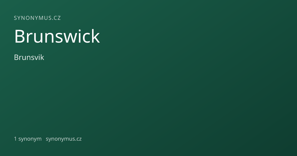 Náhled odkazu: Brunswick