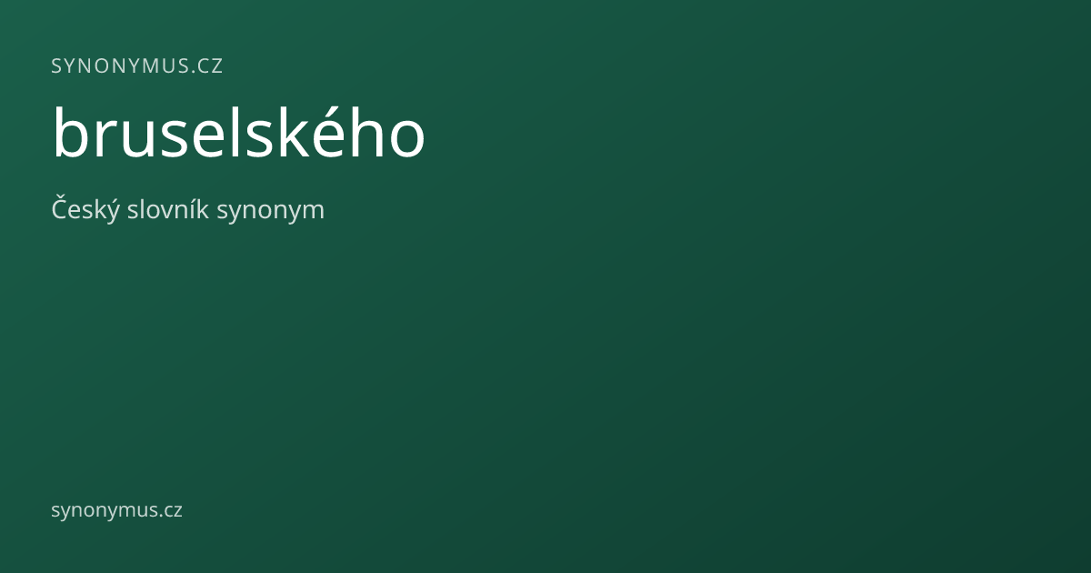 Náhled odkazu: bruselského