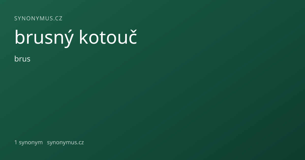 Náhled odkazu: brusný kotouč