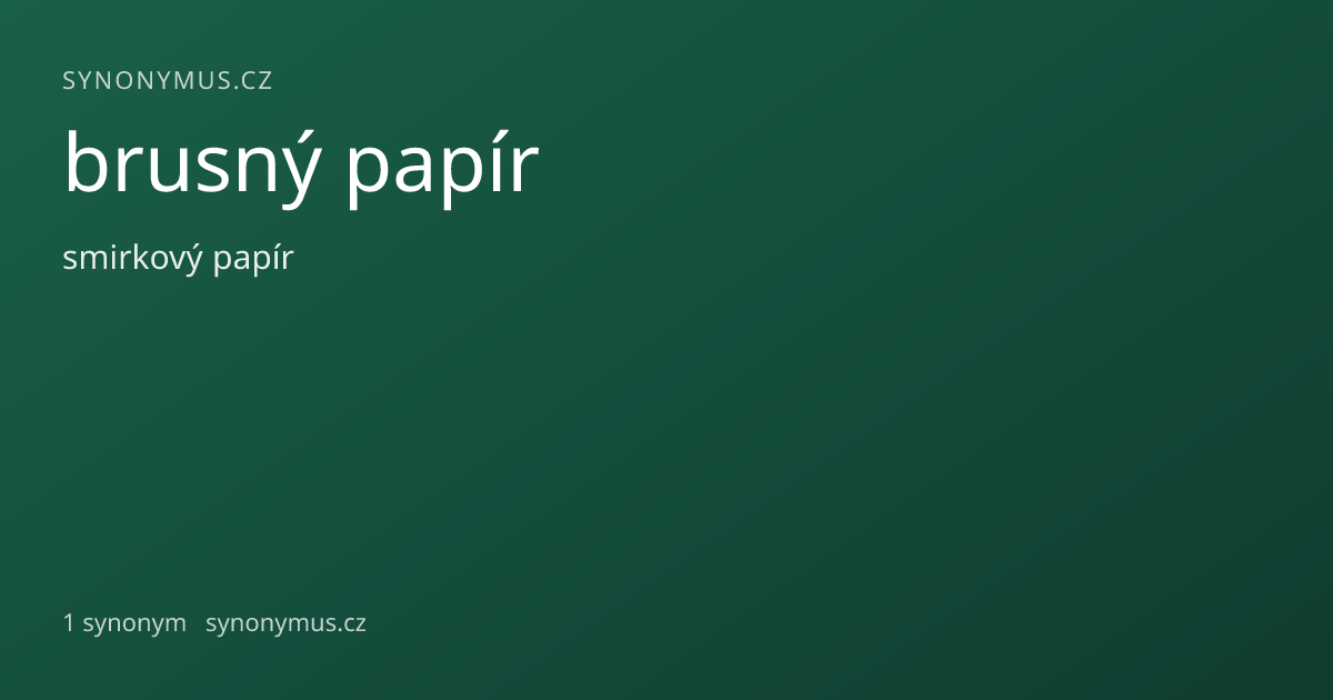 Náhled odkazu: brusný papír