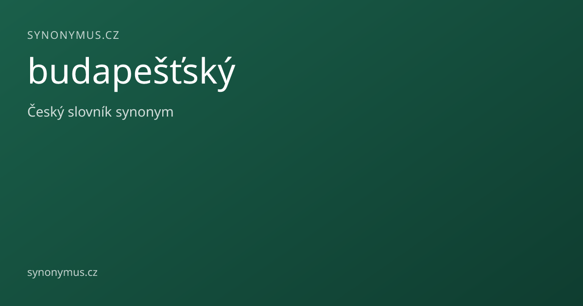 Náhled odkazu: budapešťský