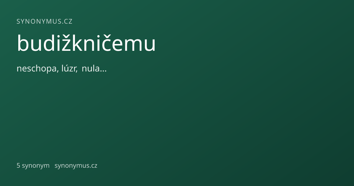Náhled odkazu: budižkničemu