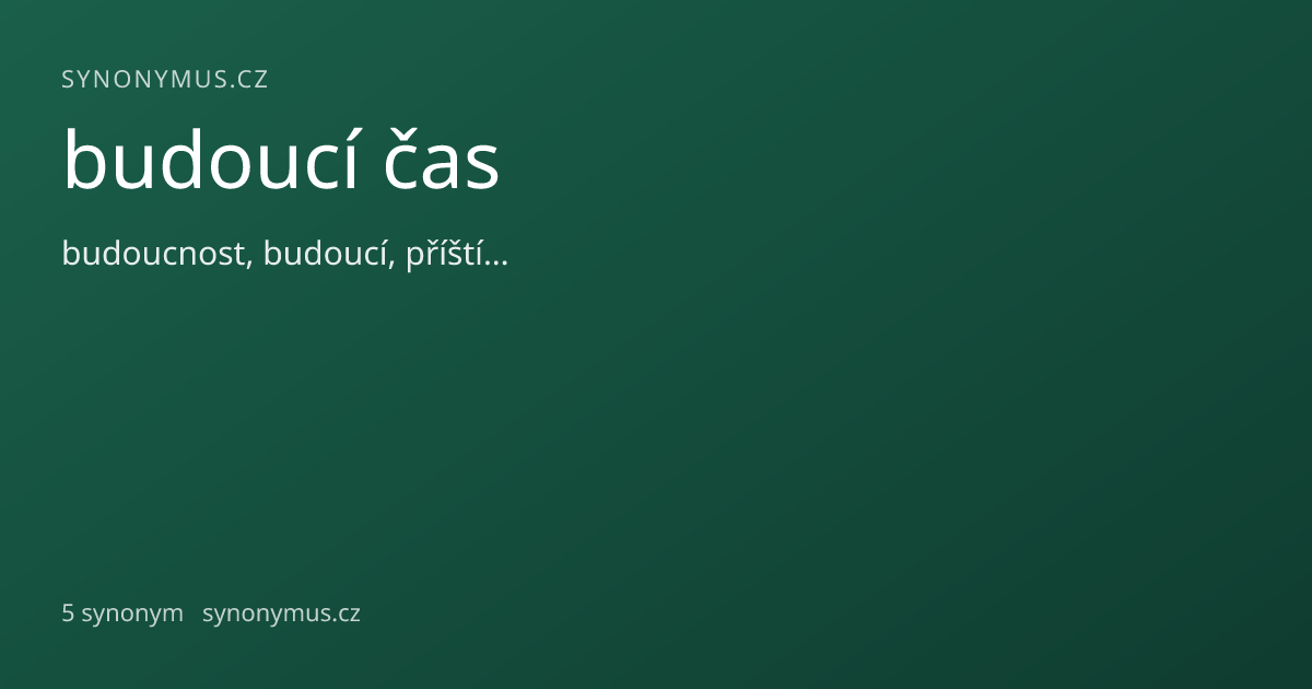 Náhled odkazu: budoucí čas