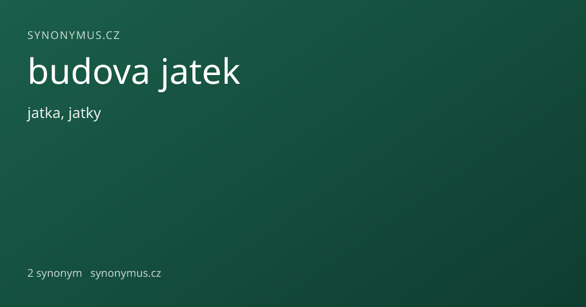 Náhled odkazu: budova jatek