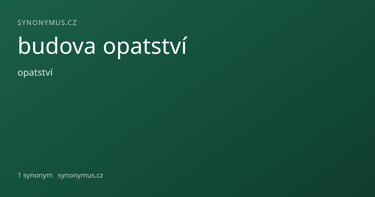 Náhled odkazu: budova opatství