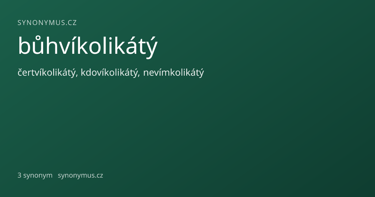 Náhled odkazu: bůhvíkolikátý