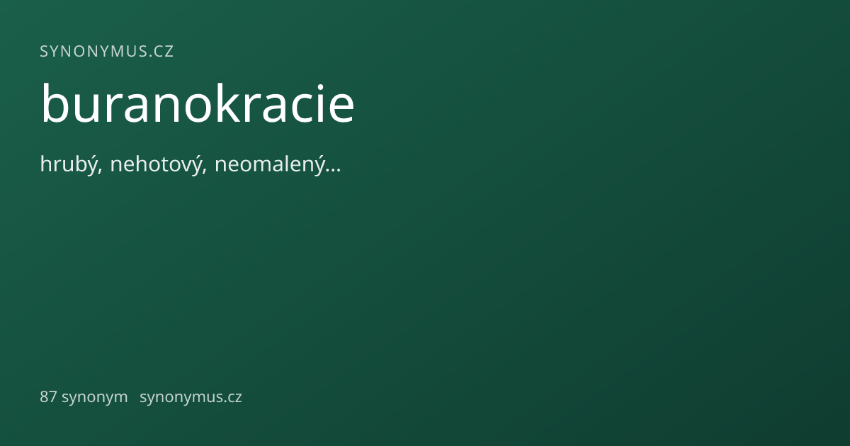 Náhled odkazu: buranokracie