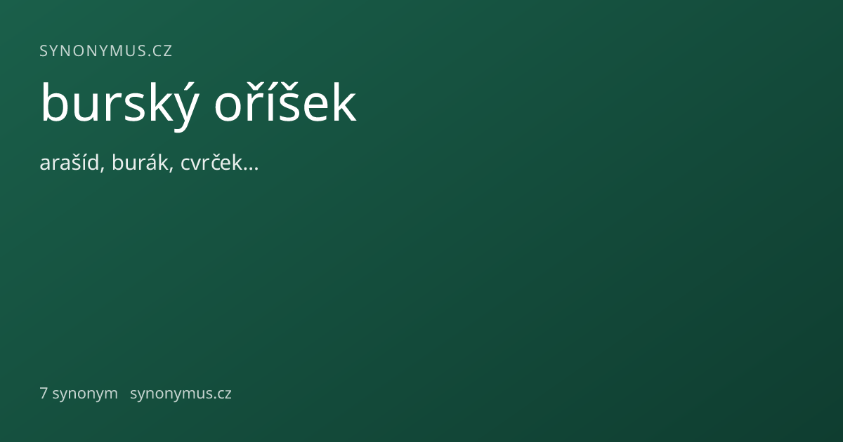 Náhled odkazu: burský oříšek