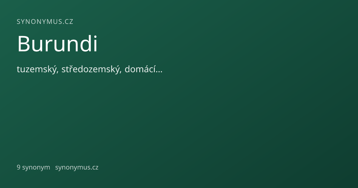 Náhled odkazu: Burundi