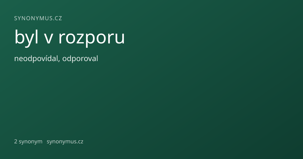 Náhled odkazu: byl v rozporu