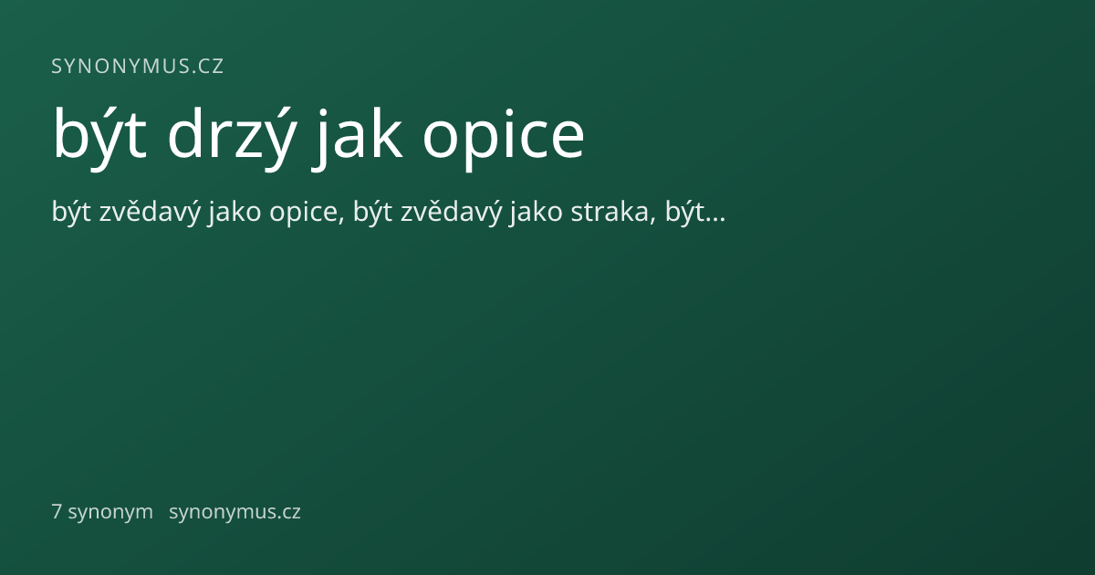 Náhled odkazu: být drzý jak opice