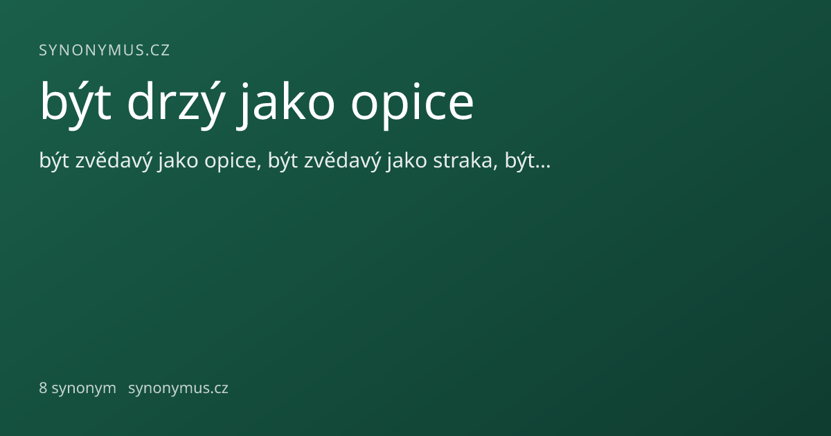 Náhled odkazu: být drzý jako opice