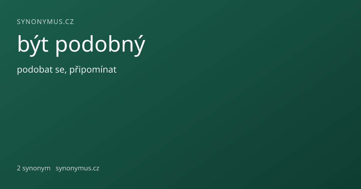Náhled odkazu: být podobný