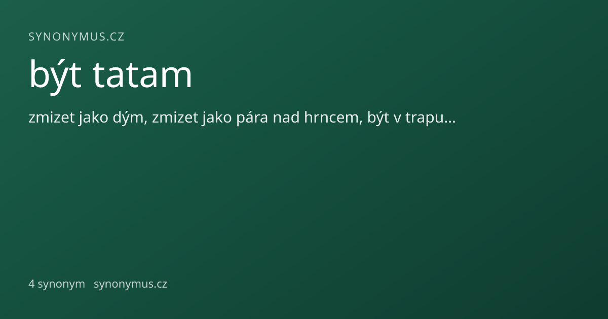 Náhled odkazu: být tatam