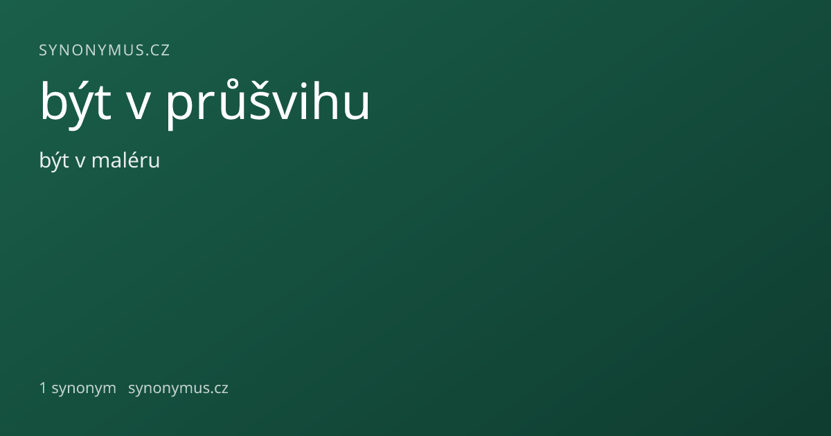 Náhled odkazu: být v průšvihu
