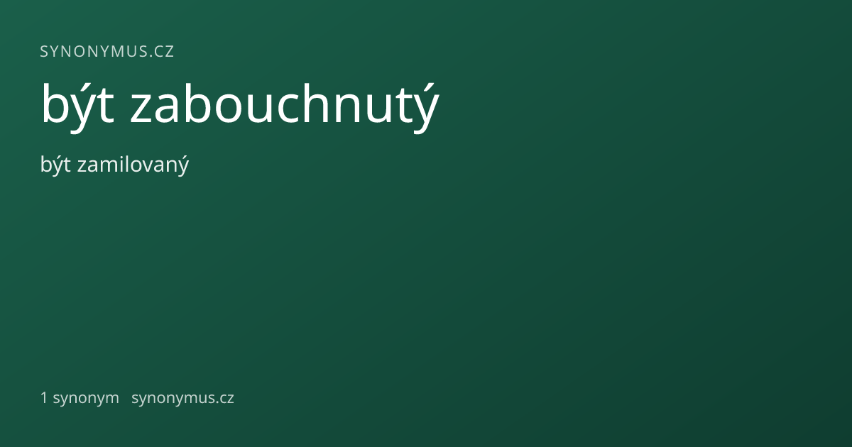 Náhled odkazu: být zabouchnutý