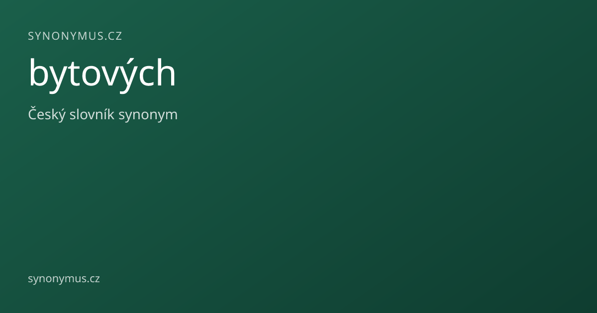 Náhled odkazu: bytových