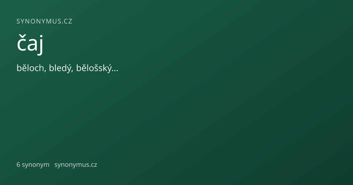 Náhled odkazu: čaj