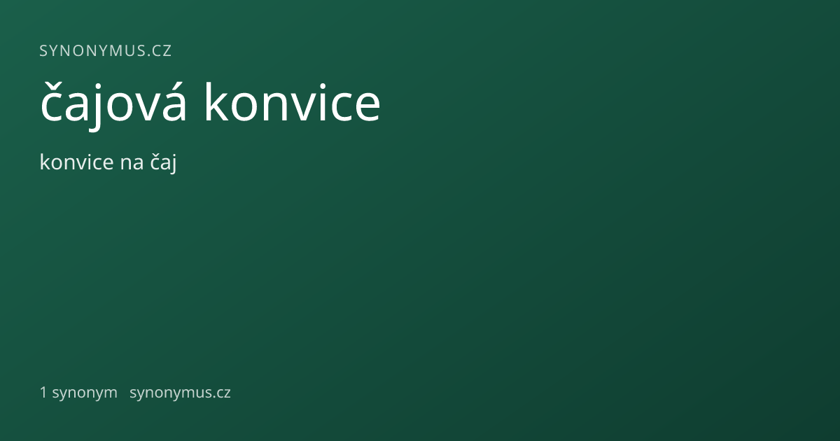 Náhled odkazu: čajová konvice