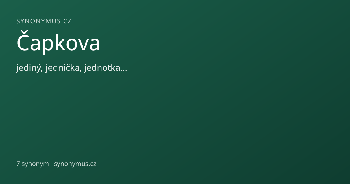 Náhled odkazu: Čapkova