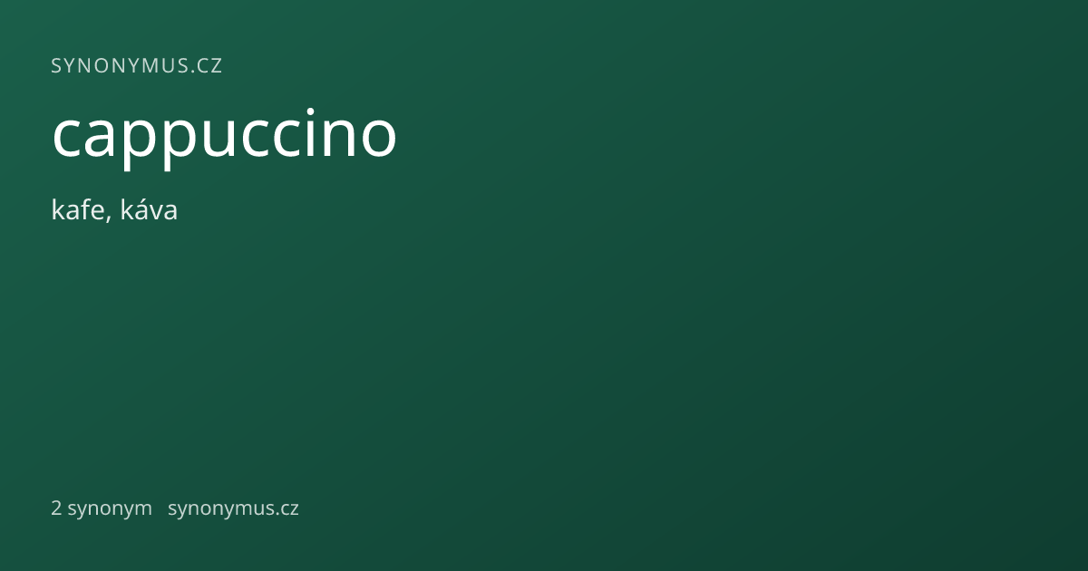 Náhled odkazu: cappuccino