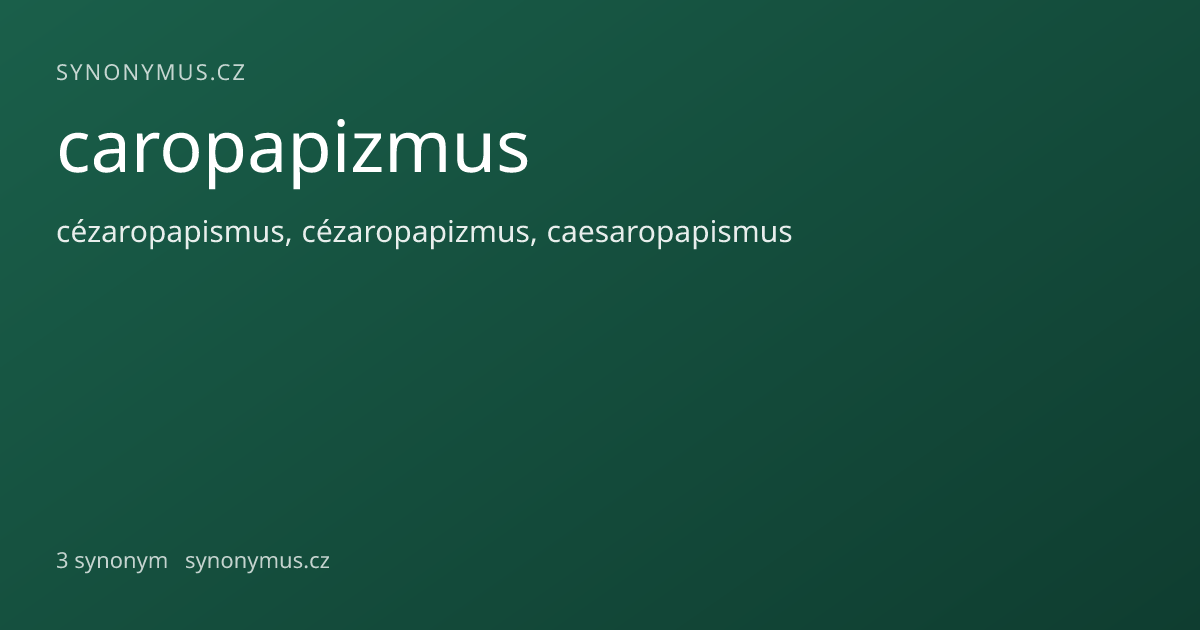 Náhled odkazu: caropapizmus