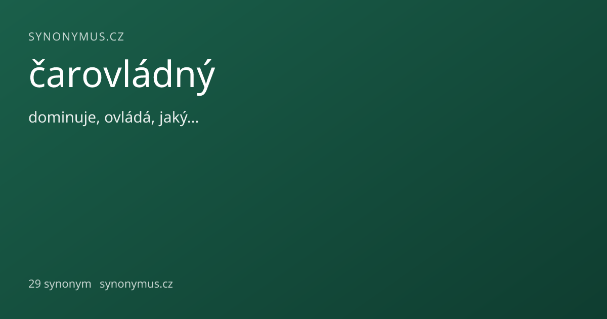 Náhled odkazu: čarovládný