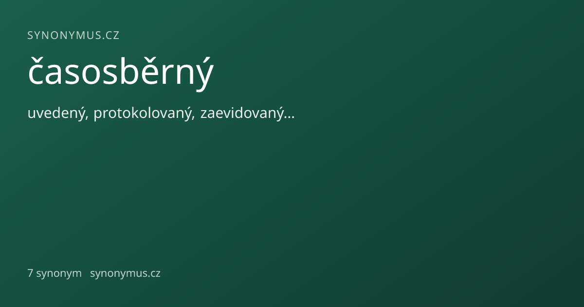 Náhled odkazu: časosběrný