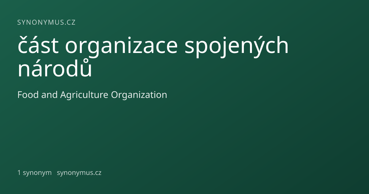 Náhled odkazu: část organizace spojených národů