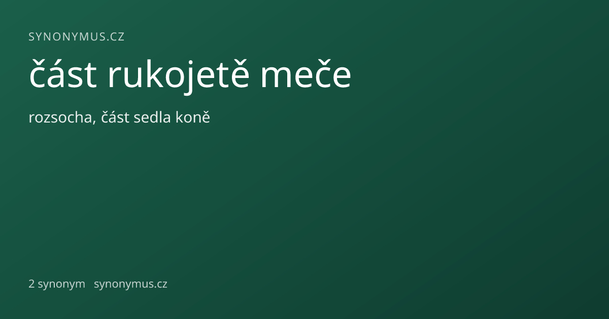 Náhled odkazu: část rukojetě meče