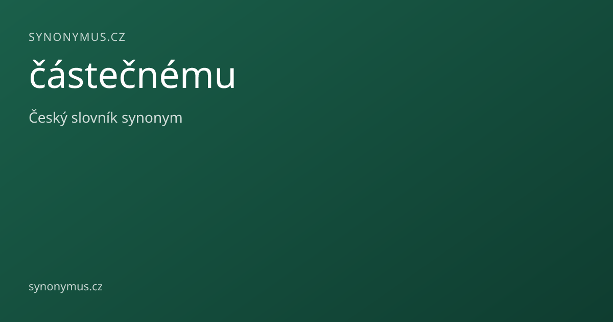 Náhled odkazu: částečnému