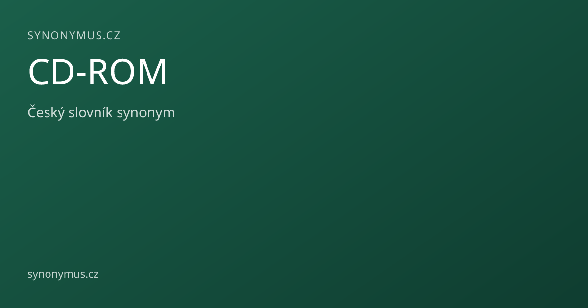 Náhled odkazu: CD-ROM